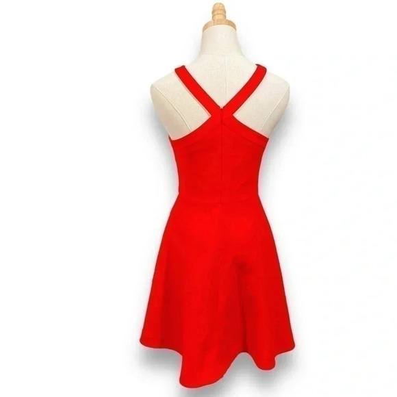 LIKELY Revolve Ashland Red Halter Neck Mini Dress Fit & Flare Size 6 - Picture 7 of 10